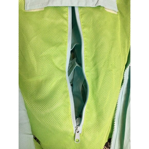 Outback Trading Co Full Zip Hooded Windbreaker Rain Jacket Packable Attached Bag - Picture 8 of 13